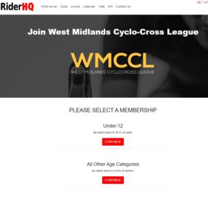 New registration front page for WMCCL